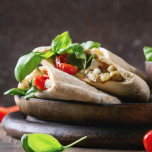 Veggie Kebab - Vegetarischer Kebab in Pita mit Schafskäse [A, G, H, M, L]