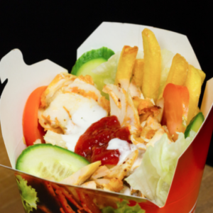 Kebab Box Geflügel mit Pommes [A, C, G, H, M, L]